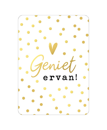 Kaart 'Geniet ervan'