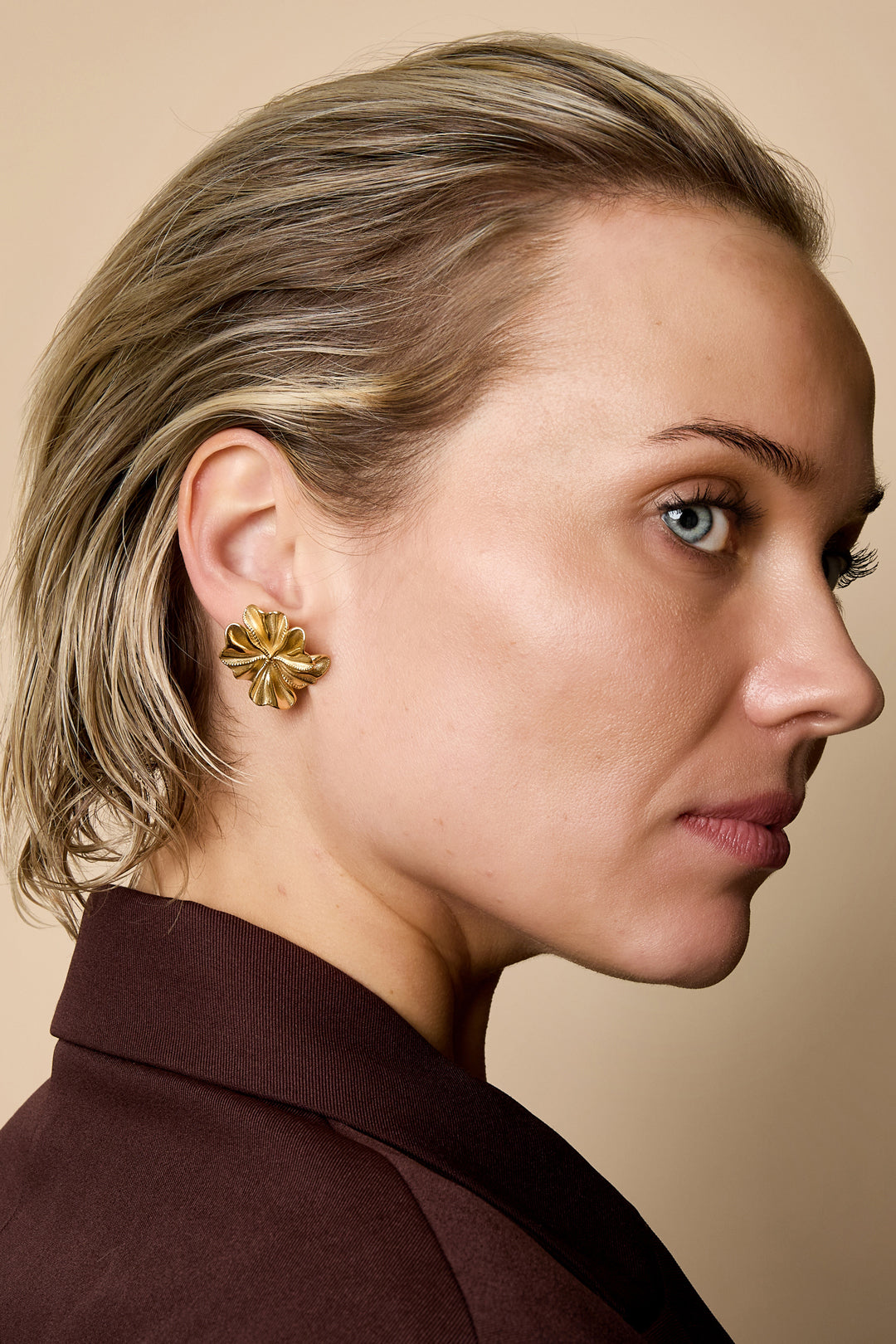 Oorbellen met bloemmotief, casual, dagelijks, eenvoudig, serie, damessieraden