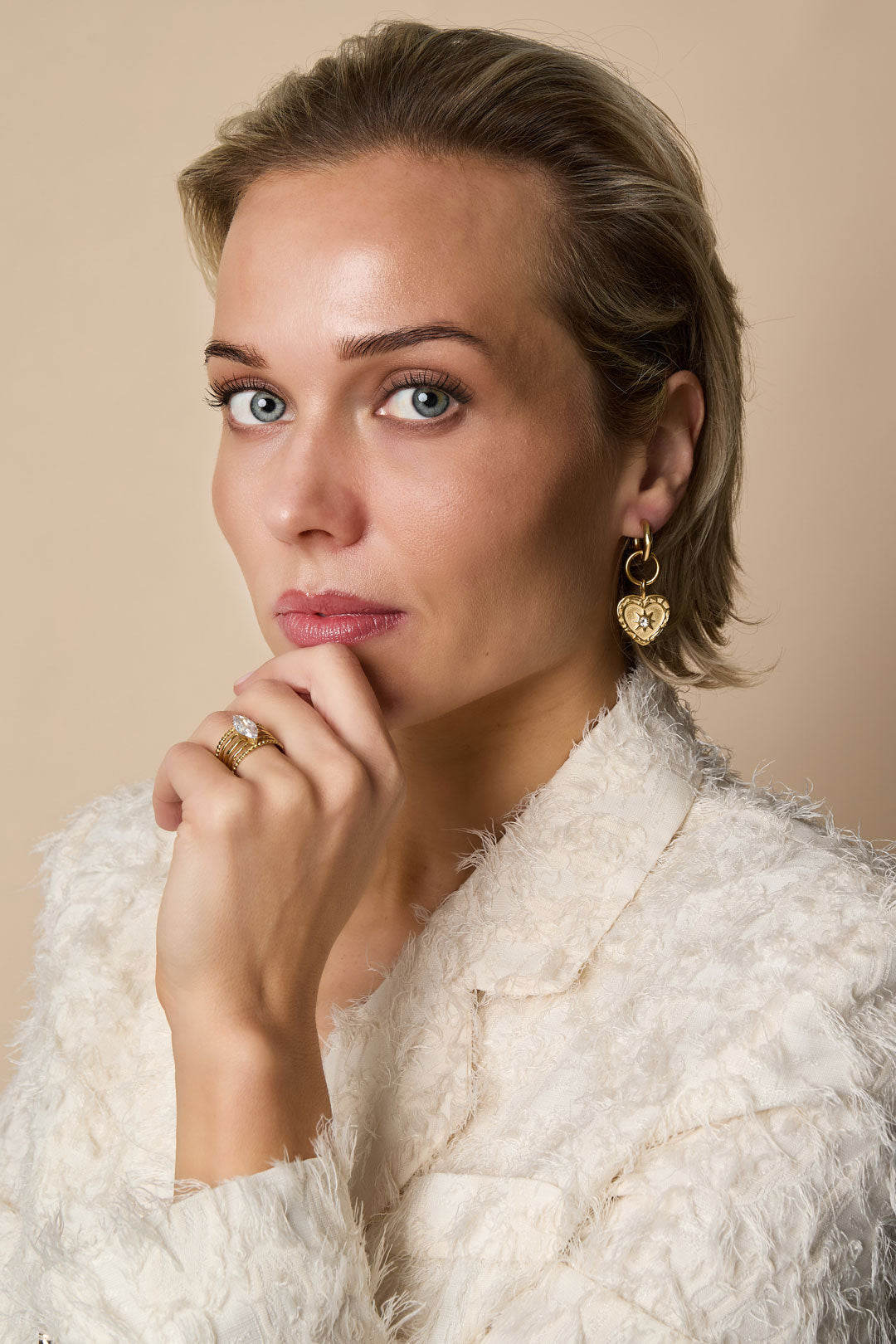 Oorbellen met hartjes, casual, dagelijks, eenvoudig, serie, damessieraden