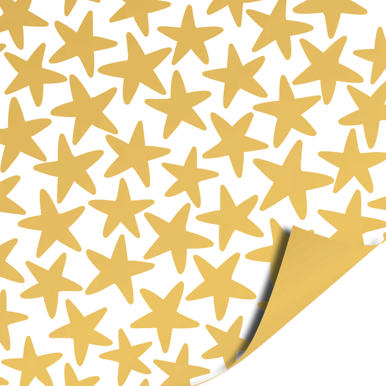 Inpakpapier - Gold Stars 30x200