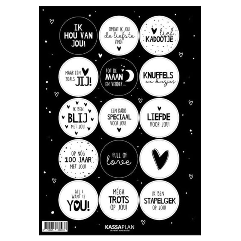 Stickervel - liefde